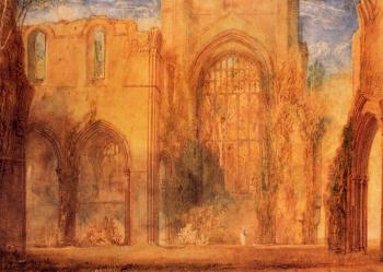 Joseph Mallord William Turner : Interior of Fountains Abbey, Yorkshire